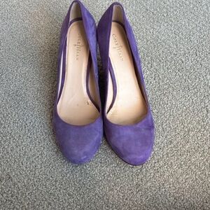 Cole Haan Purple Suede Classic Pumps